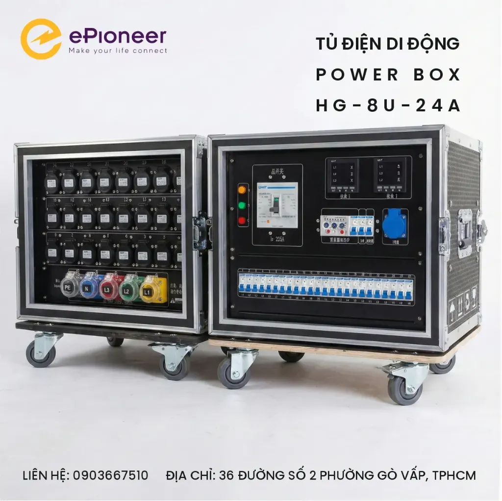 Tủ điện di dộng - power box  HG-8U-24A
