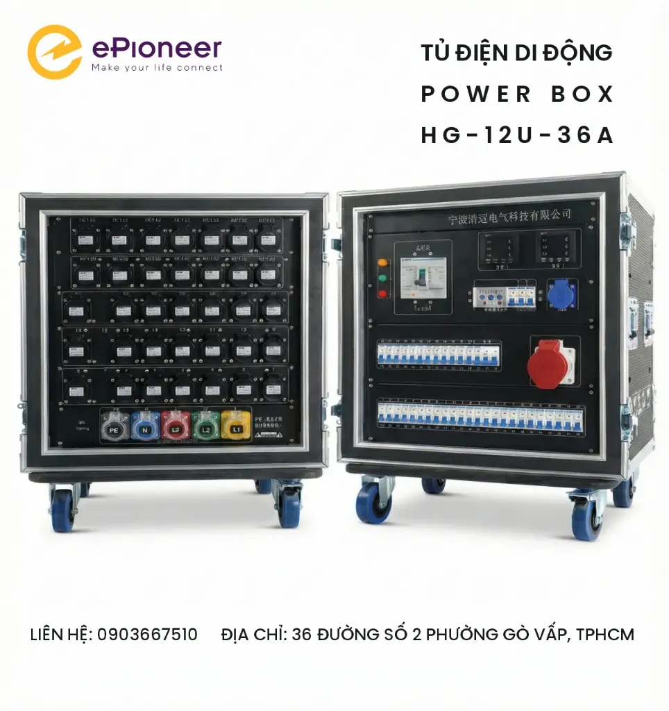 Tủ điện di dộng - power box  HG-12U-36A