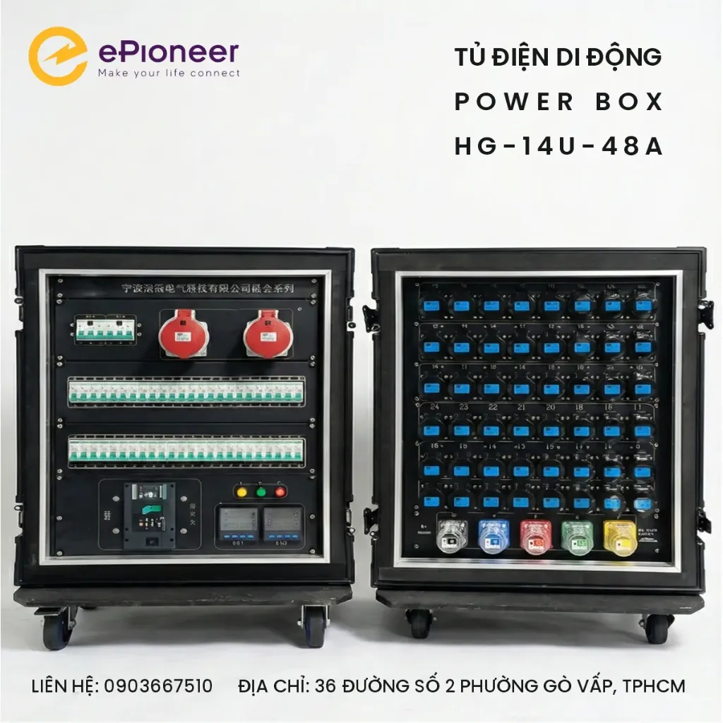 Tủ điện di dộng - power box  HG-14U-48A