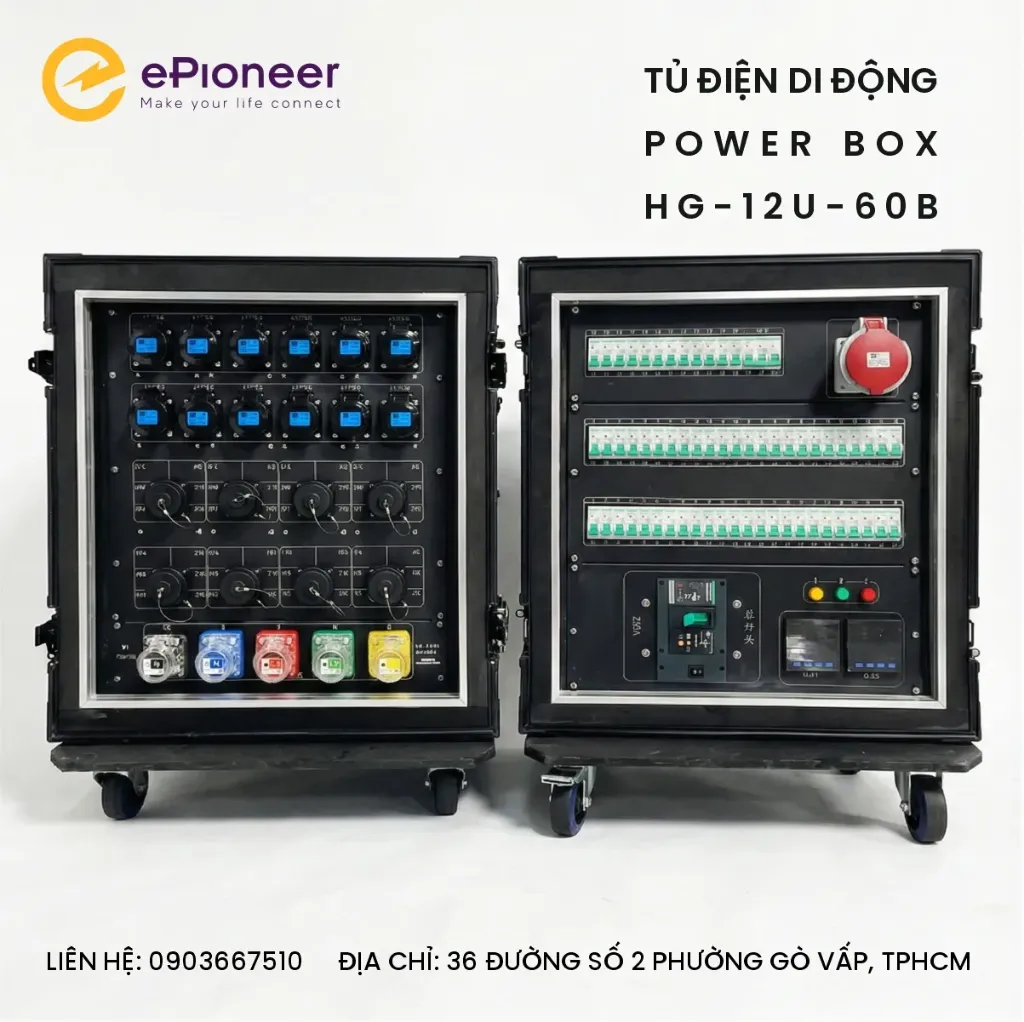 Tủ điện di dộng - power box  HG-12U-60B