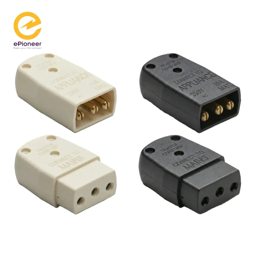 BG Connector - Đầu nối dây di động 10A, 1 pha, 3 chân