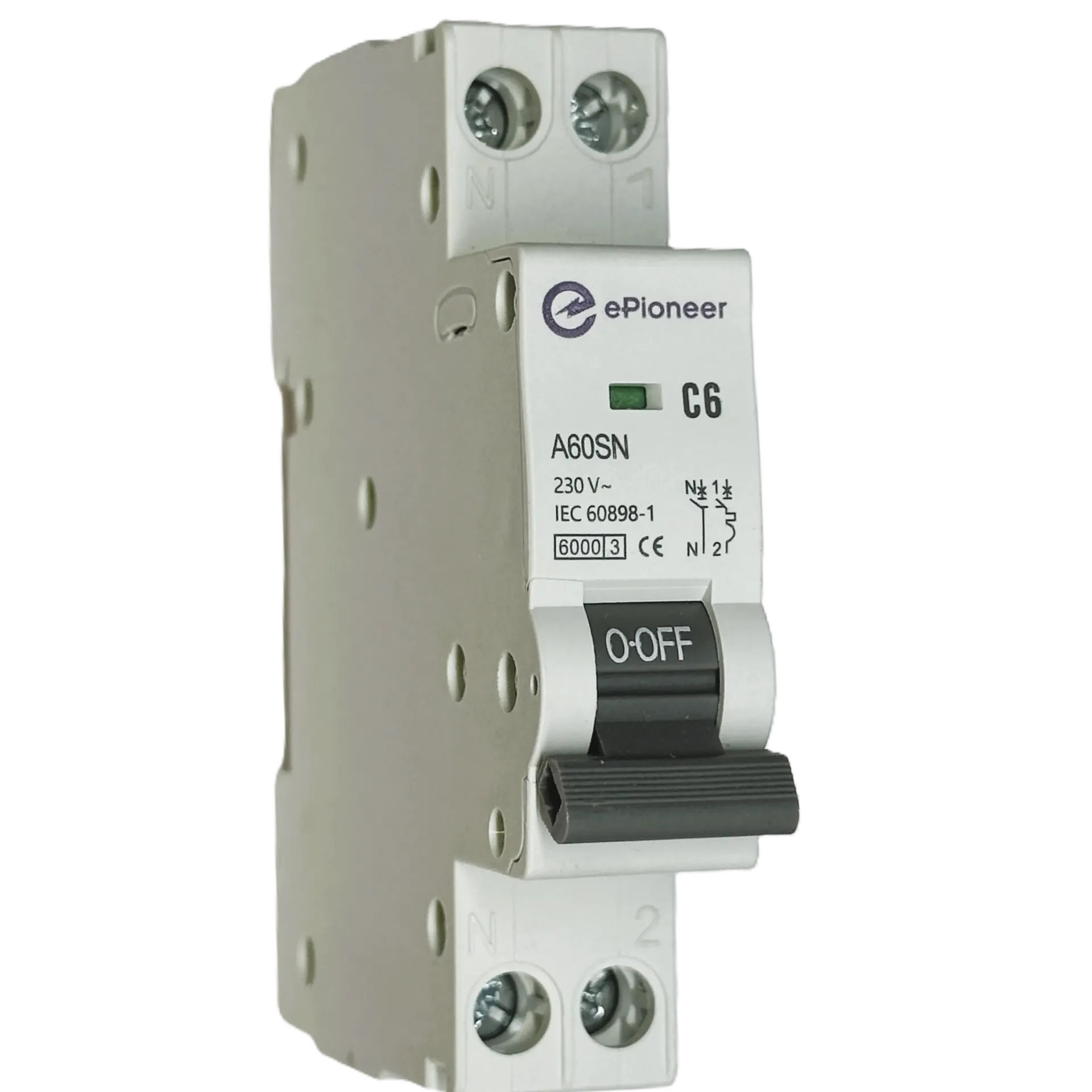 MCB A60SN C6 6A Cầu dao tự động 2 cực