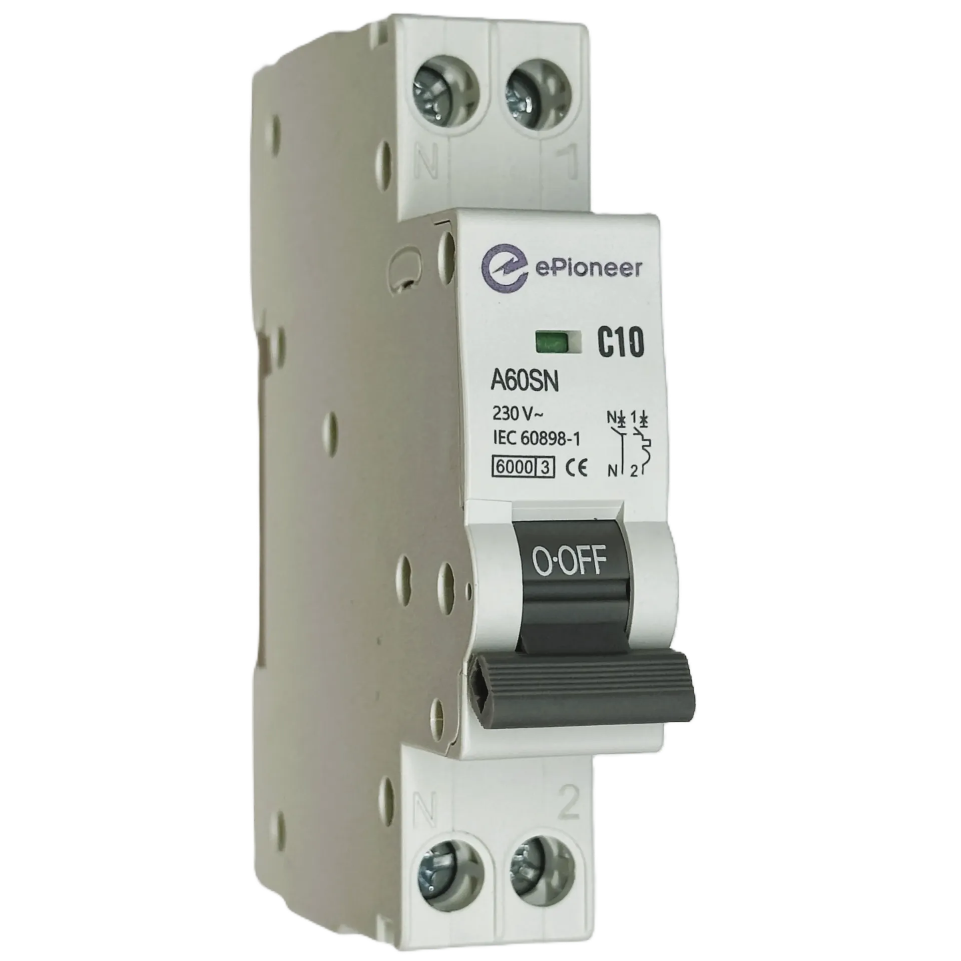 MCB A60SN C10 10A Cầu dao tự động 2 cực