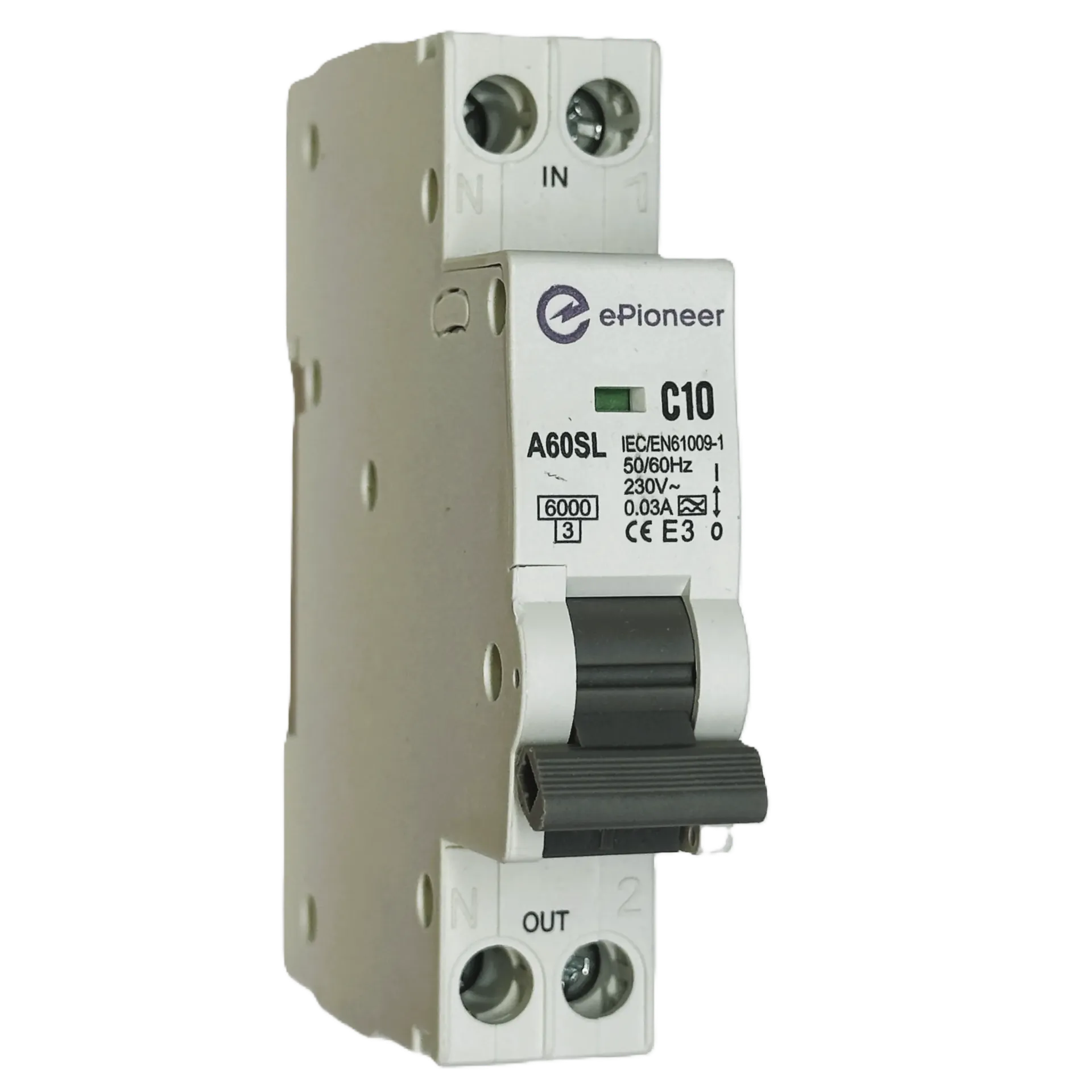 RCBO A60SL C10 10A 30ma Cầu dao tự động chống rò