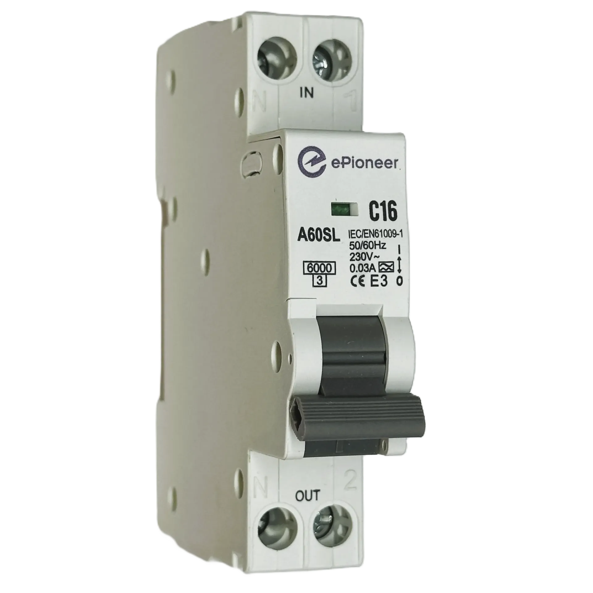 RCBO A60SL C16 16A 30ma Cầu dao tự động chống rò