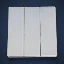 Mặt công tắc, bề mặt kính cường lực - 3 công tắc 1 chiều