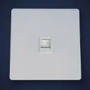 Mặt ổ cắm, bề mặt kính cường lực - Mặt cắm mạng RJ-45