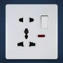 Mặt ổ cắm, bề mặt kính cường lực - Mặt ổ cắm đa năng