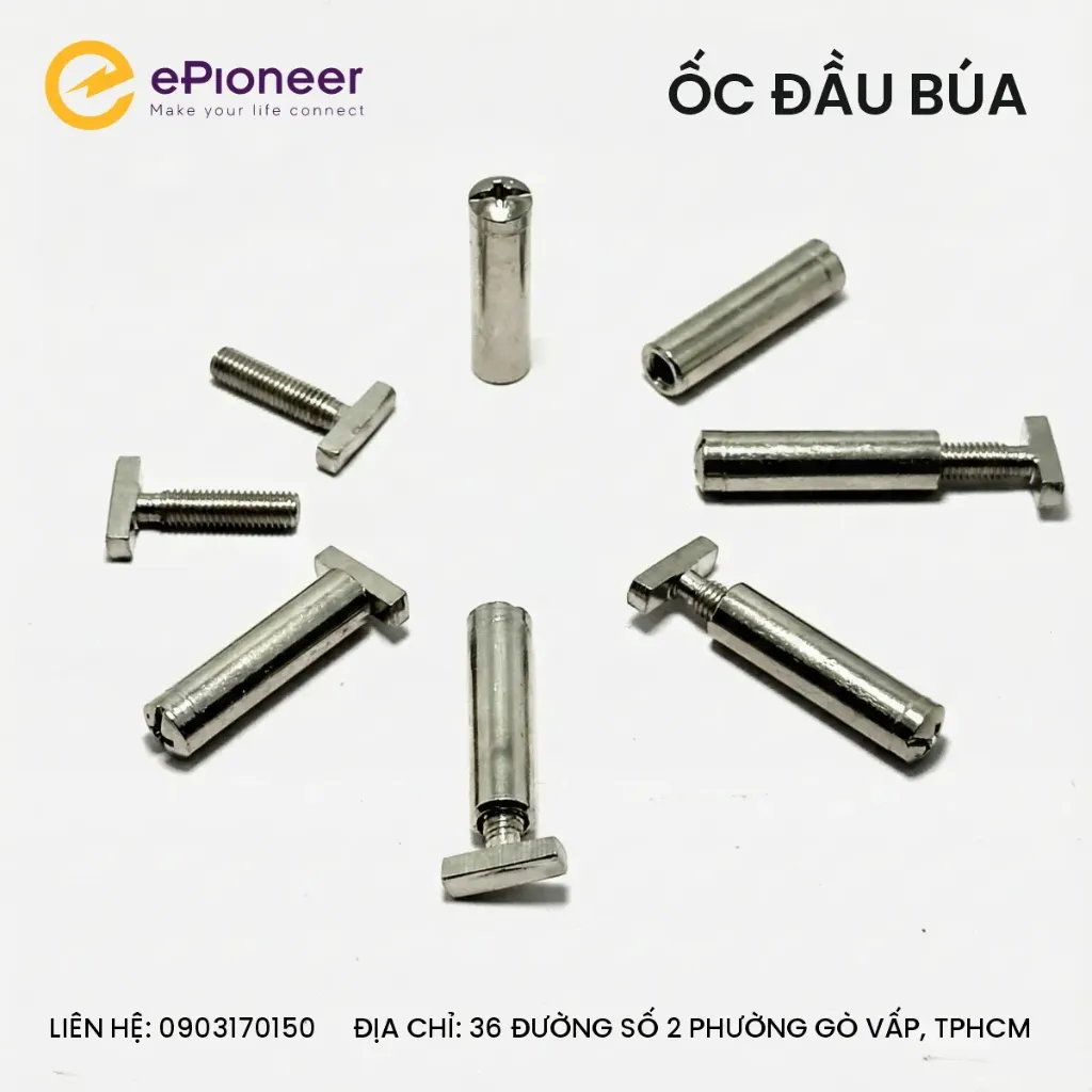 Ốc đầu búa (dùng cho thanh nhôm định hình)