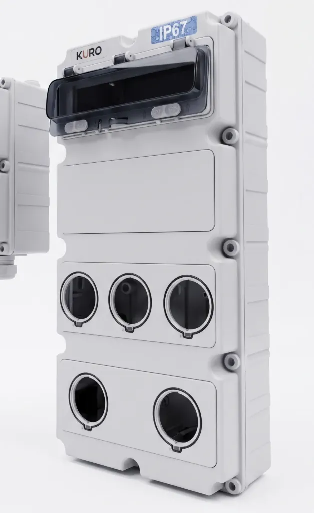 Tủ điện chống nước - KURO - loại 4 mô-đun - IP67