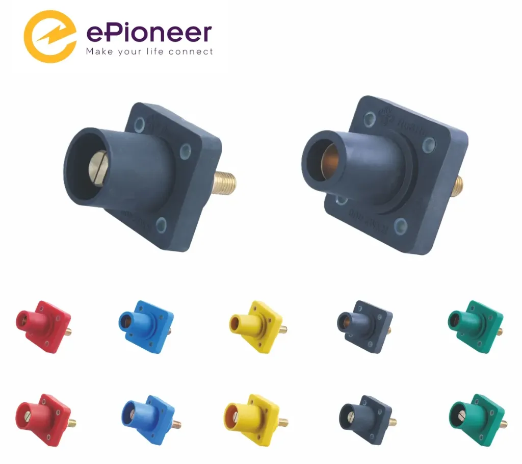 Đầu nối gắn tủ điện công nghiệp 400A - Rhino Plug Socket Single Core High Power Connector 400A