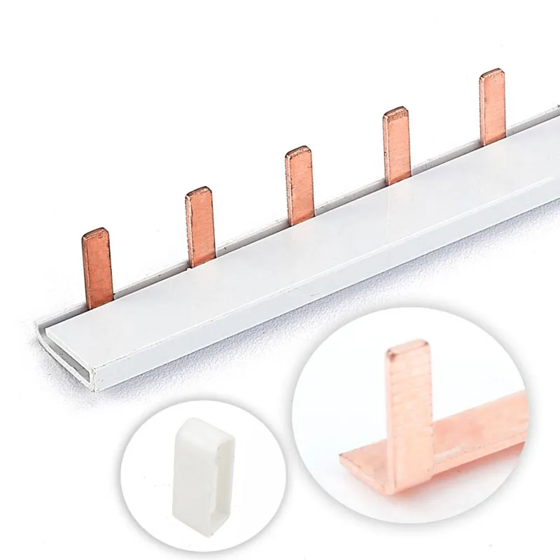 Thanh cái đồng dẫn điện MCB kiểu chân cắm 1 pha thương hiệu KURO - chiều dài 1000mm